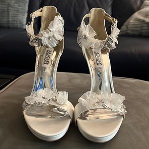 NEW BADGLEY MISCHKA jeweled heels!